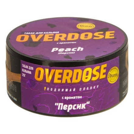 Табак Overdose - Peach (Персик, 25 грамм) купить в Владивостоке