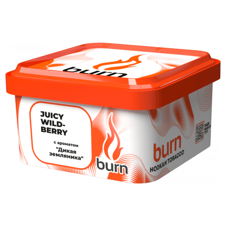 Табак Burn - Juicy Wildberry (Дикая Земляника, 200 грамм) купить в Владивостоке