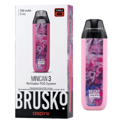 Электронная сигарета Brusko - Minican 3 (700 mAh, Розовый Флюид)