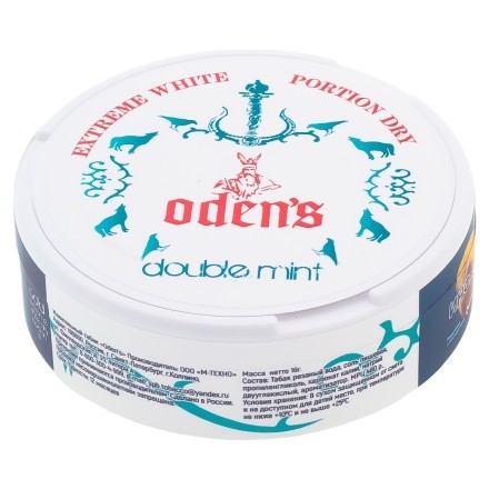 Табак жевательный ODENS - Double Mint Extreme White Dry (16 грамм) купить в Владивостоке