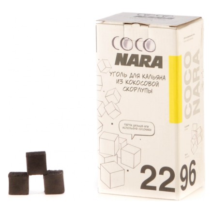 Уголь Coconara (22 мм, 96 кубиков) купить в Владивостоке