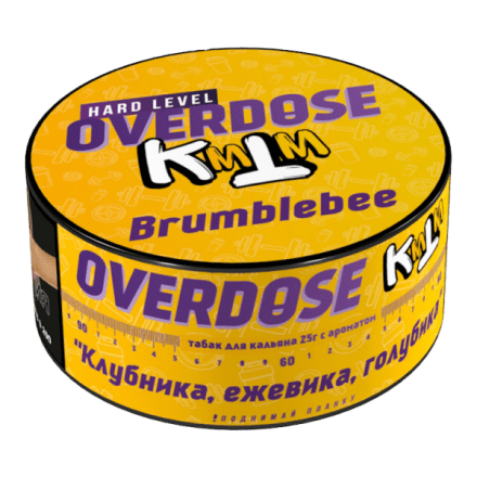 Табак Overdose - Brumblebee (Клубника, Ежевика, Голубика, 25 грамм) купить в Владивостоке