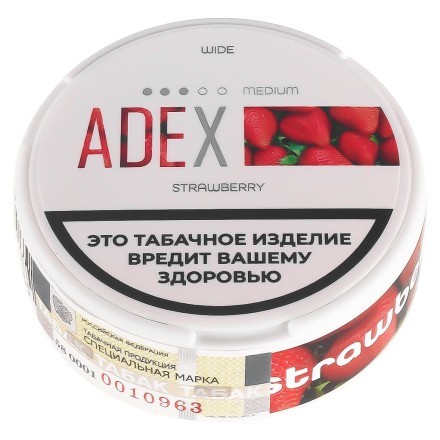Табак жевательный ADEX MEDIUM - Strawberry (Клубника) купить в Владивостоке