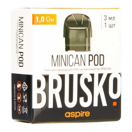 Сменный картридж Brusko - Minican (1.0 Ом, 1 шт.) купить в Владивостоке