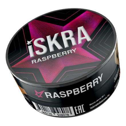 Табак Iskra - Raspberry (Малина, 25 грамм) купить в Владивостоке