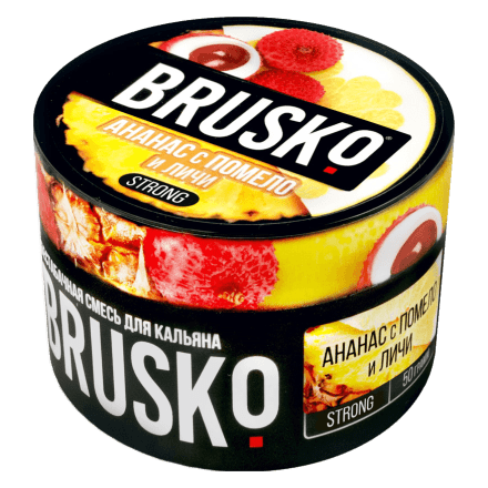 Смесь Brusko Strong - Ананас с Помело и Личи (50 грамм) купить в Владивостоке