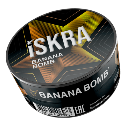 Табак Iskra - Banana Bomb (Банан, 25 грамм) купить в Владивостоке