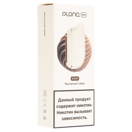 PLONQ MAX - Мускатный Табак (6000 затяжек) купить в Владивостоке
