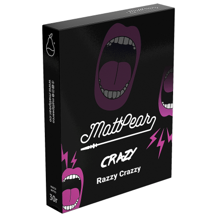 Табак MattPear Crazy - Razzy Crazzy (Нереальная Малина с Гвоздикой, 30 грамм) купить в Владивостоке