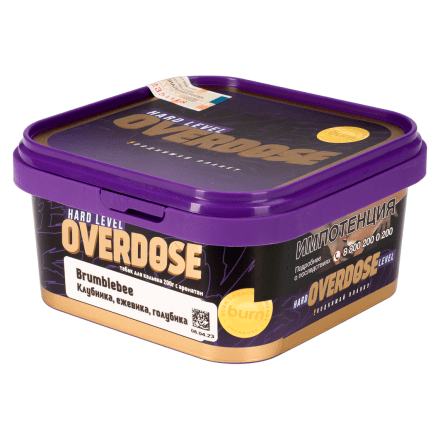 Табак Overdose - Brumblebee (Клубника, Ежевика, Голубика, 200 грамм) купить в Владивостоке