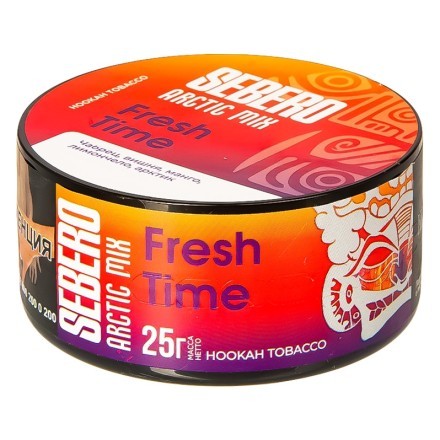 Табак Sebero Arctic Mix - Fresh Time (Фреш Тайм, 25 грамм) купить в Владивостоке