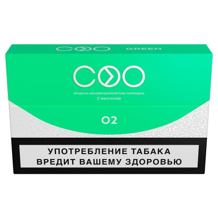 Стики COO - GREEN (Ментол, 10 пачек) купить в Владивостоке