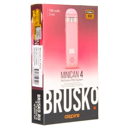 Электронная сигарета Brusko - Minican 4 (Розовый) купить в Владивостоке
