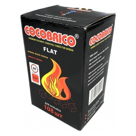 Уголь Cocobrico Flat (25 мм, 108 кубиков) купить в Владивостоке