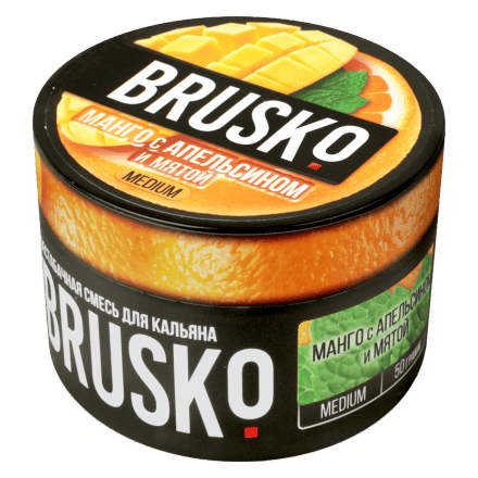 Смесь Brusko Medium - Манго с Апельсином и Мятой (50 грамм) купить в Владивостоке