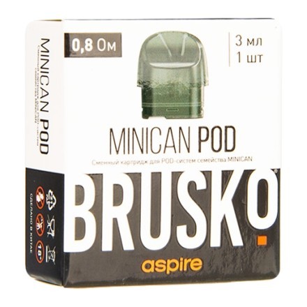 Сменный картридж Brusko - Minican (0.8 Ом, 1 шт.) купить в Владивостоке