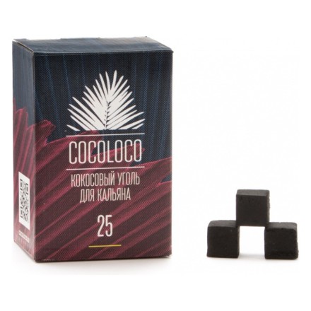 Уголь CocoLoco (25 мм, 72 кубика) купить в Владивостоке