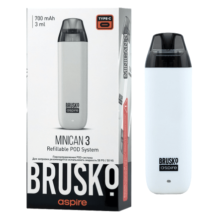 Электронная сигарета Brusko - Minican 3 (700 mAh, Белый) купить в Владивостоке