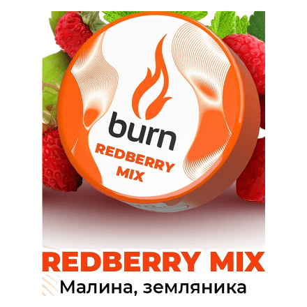 Табак Burn - Redberry Mix (Малина и Земляника, 200 грамм) купить в Владивостоке