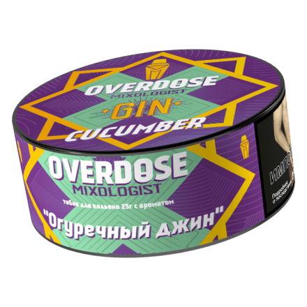 Табак Overdose - Gin Cucumber (Огуречный Джин, 25 грамм) купить в Владивостоке