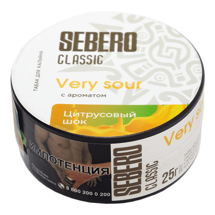Табак Sebero - Very Sour (Цитрусовый Шок, 25 грамм) купить в Владивостоке