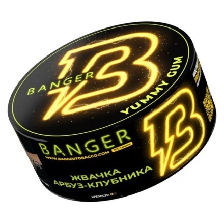 Табак Banger - Yummy Gum (Жвачка, Арбуз, Клубника, 100 грамм) купить в Владивостоке