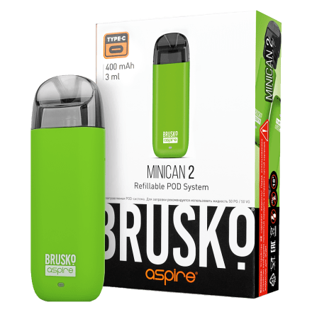 Электронная сигарета Brusko - Minican 2 (400 mAh, Зелёный) купить в Владивостоке