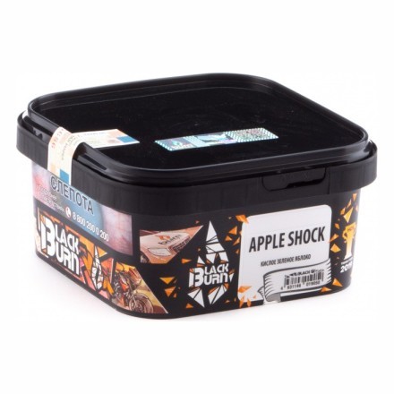 Табак BlackBurn - Apple Shock (Кислое Яблоко, 200 грамм) купить в Владивостоке