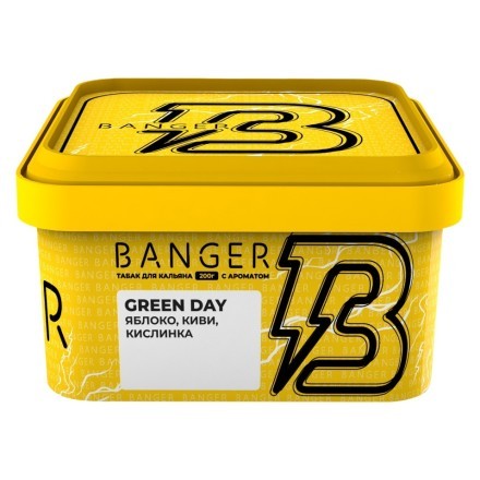 Табак Banger - Green Day (Яблоко, Киви, Кислинка, 200 грамм) купить в Владивостоке