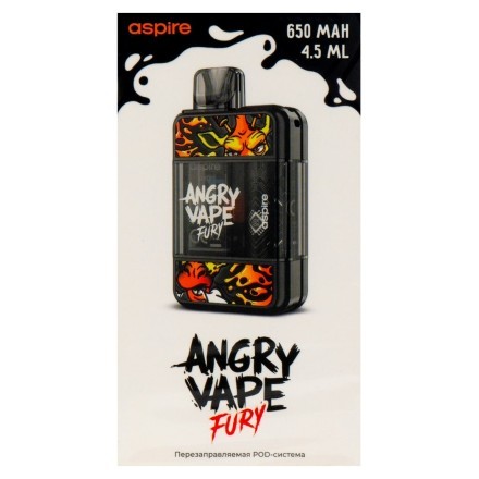Электронная сигарета Brusko - Angry Vape Fury (650 mAh, Черный) купить в Владивостоке