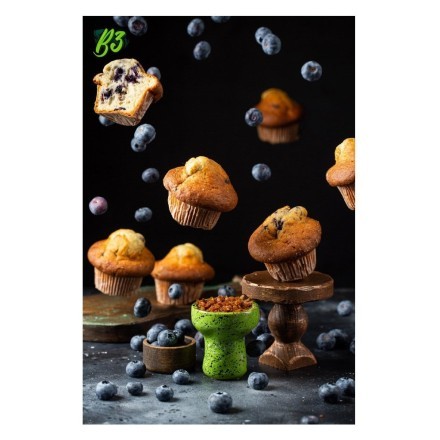 Табак B3 - Blueberry Muffin (Черничный Маффин, 250 грамм) купить в Владивостоке