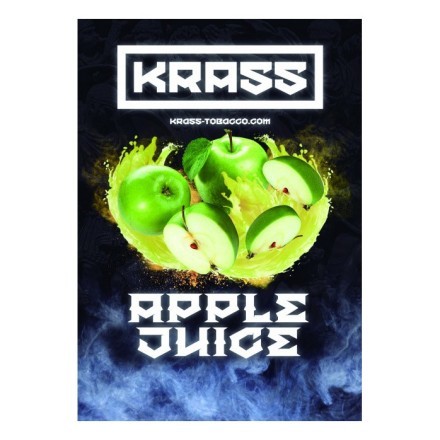Табак Krass Black - Apple Juice (Яблочный Сок, 100 грамм) купить в Владивостоке